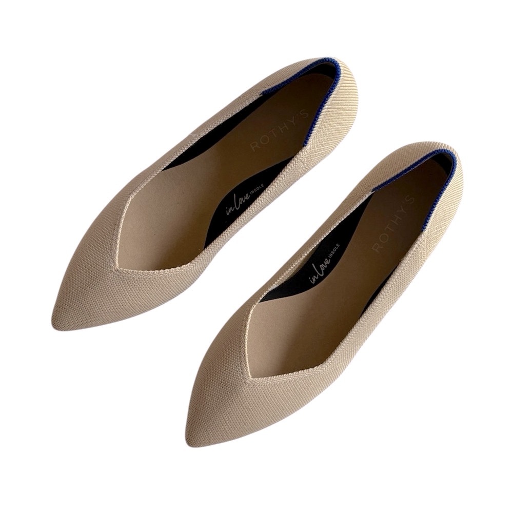 Rothy’s The High Point Heeled Shoe | Sandstone Beige NEW - Picture 8 of 16